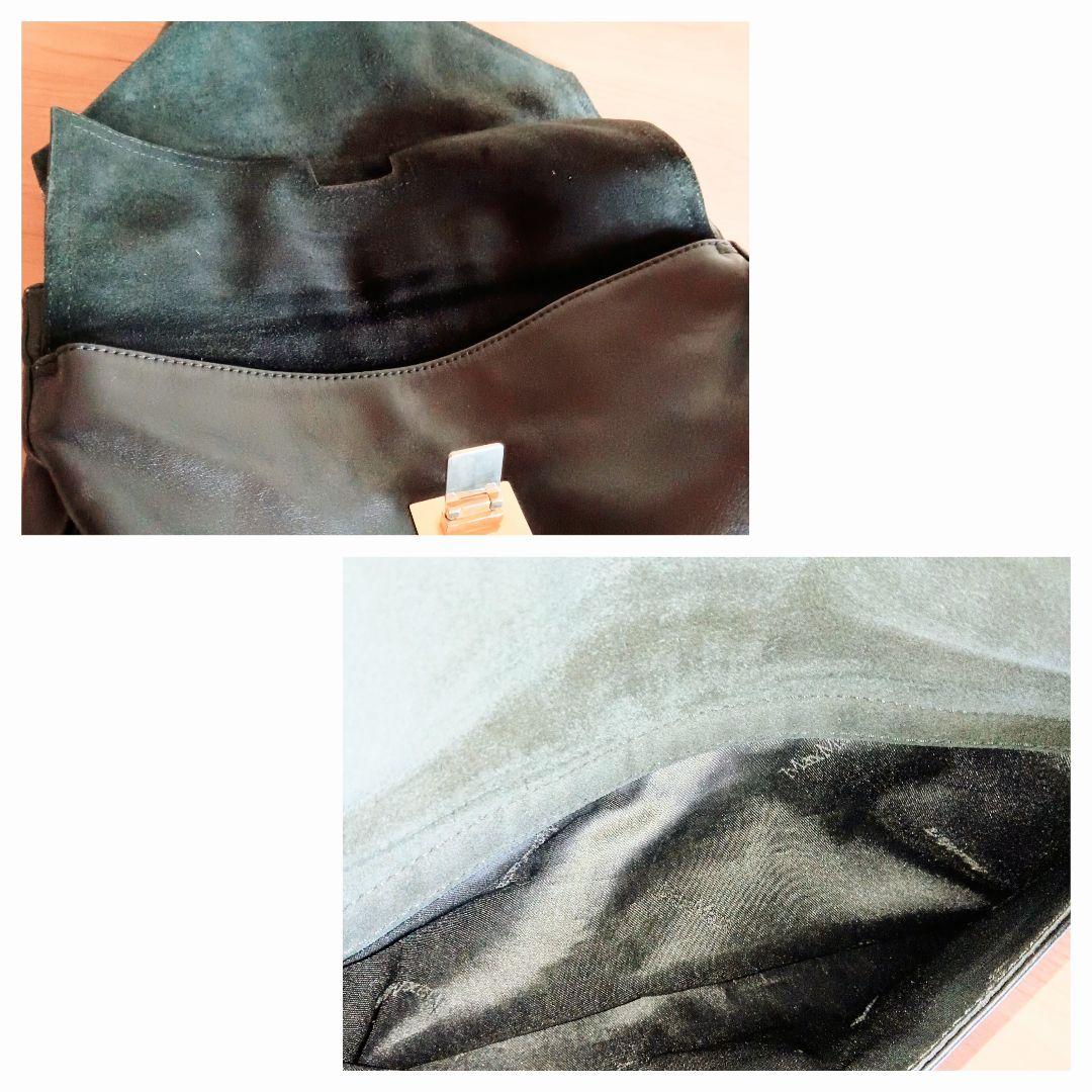 良品 マックスマーラ ヴィンテージ 本革 レザー ショルダー ハンドバッグ 鞄