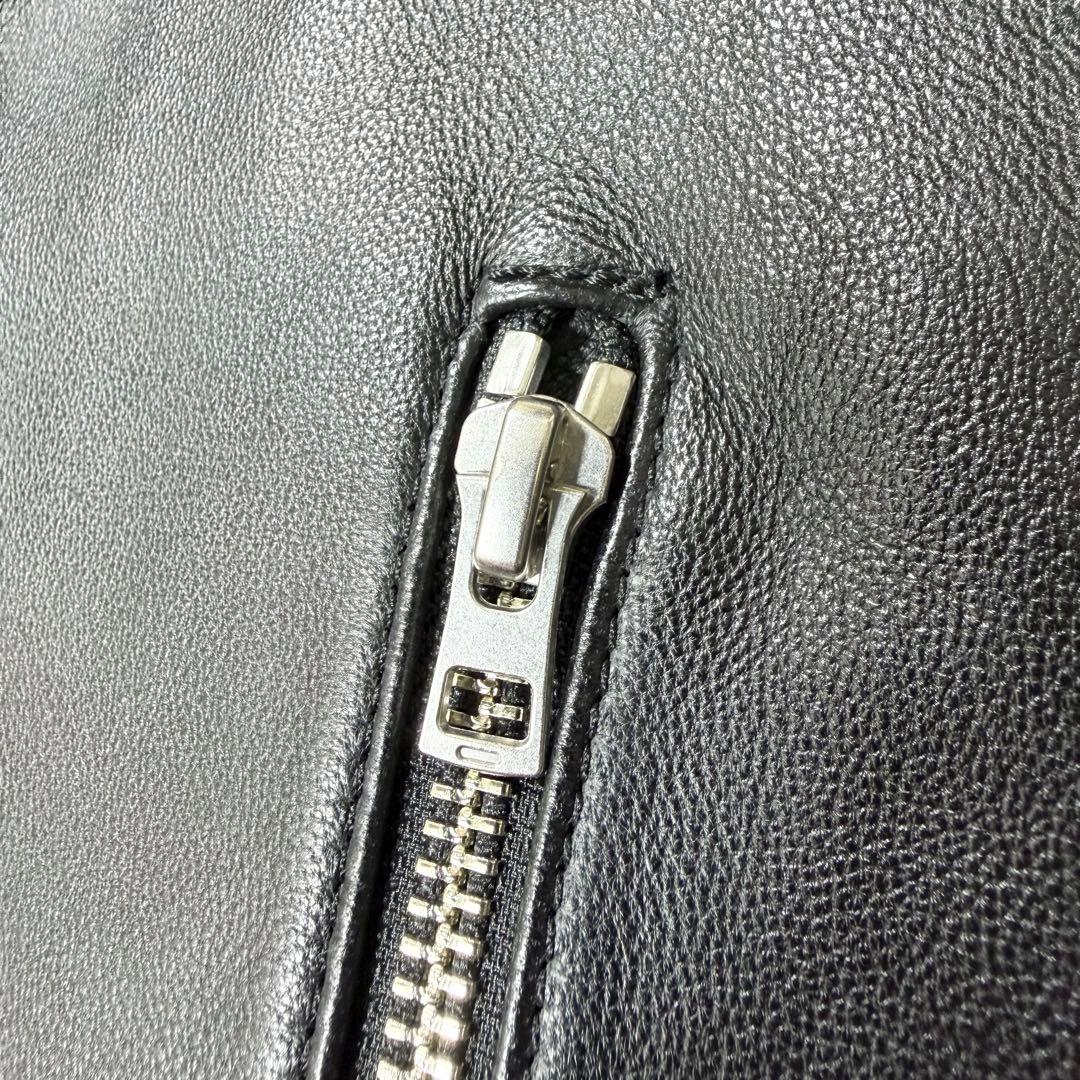 【美品】希少Lサイズ　LIDNM リドム　シングルライダース　ダウンジップ