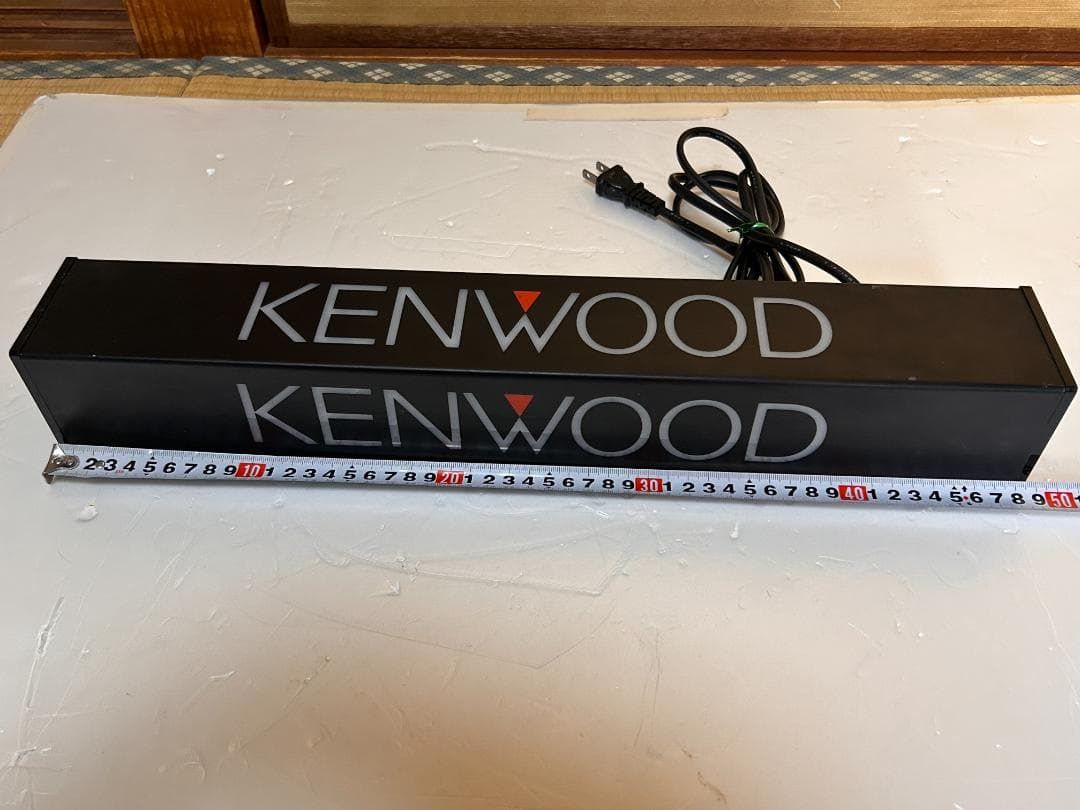 当時物　KENWOOD 　店頭ディスプレイライト　　現状