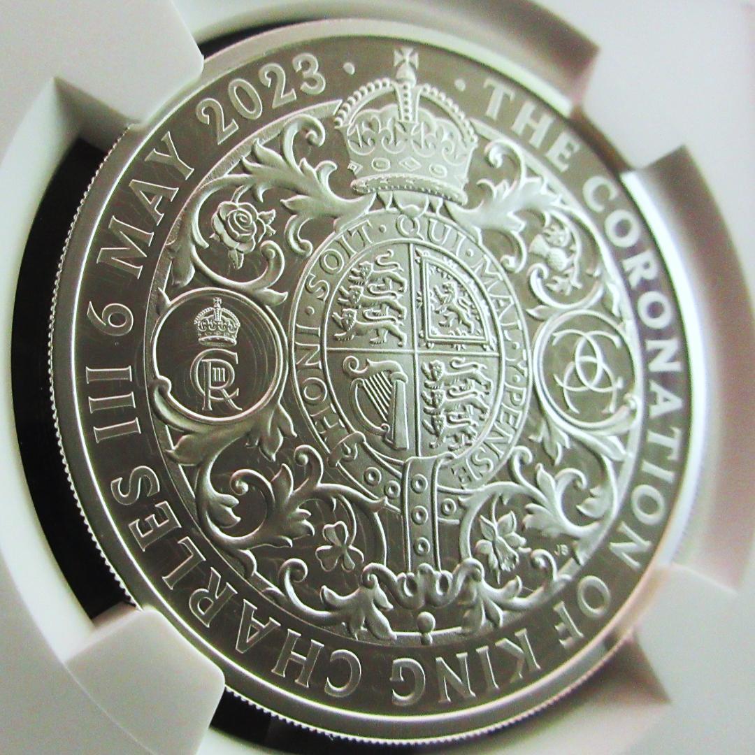 2023 イギリス 2ポンド銀貨 チャールズ3世 戴冠 NGC モダン 