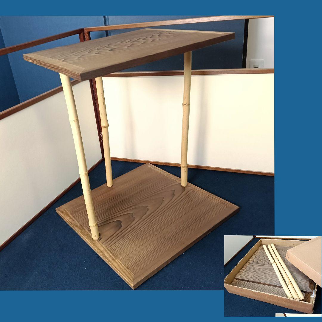 AO41 五行棚 杉材 組立式 玄々斎写 裏千家 紙箱入