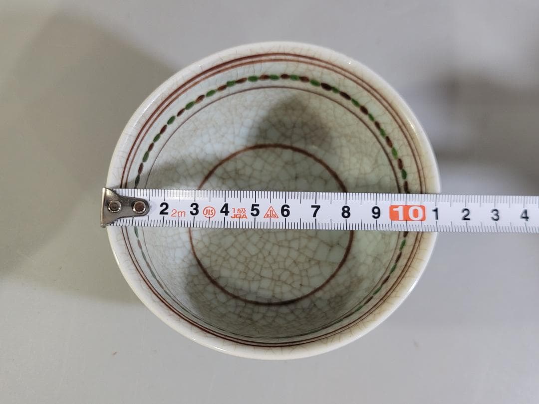 DT305 茶道具 古紅安南 花紋茶碗