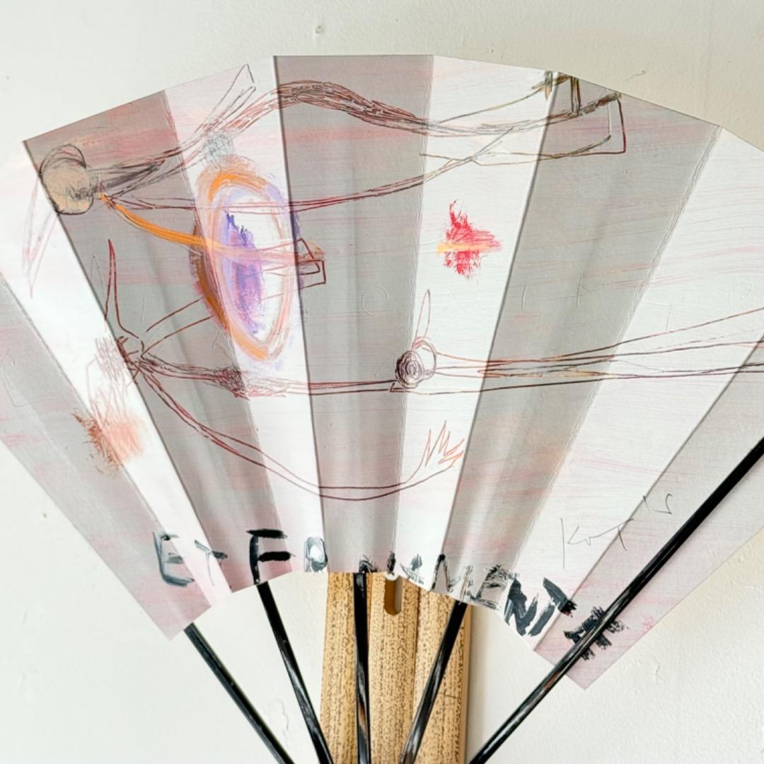 【師鯉江良二】中島勝乃利『eternamente 永遠に②』飾扇（宮脇売扇庵仕）