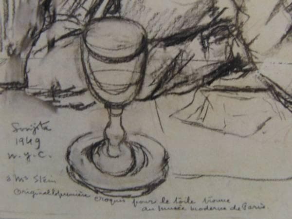 藤田嗣治、【カフェ】、希少画集画、新品高級額・額装付、状態良好