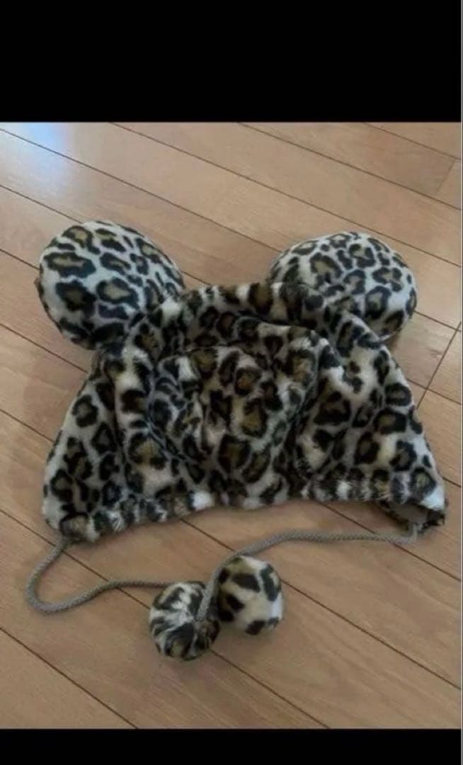 ヒョウ柄 ファンキャップ ミニー JK ギャル 2こセット