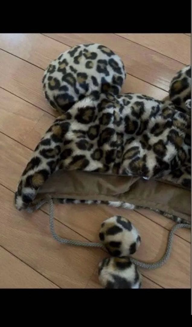 ヒョウ柄 ファンキャップ ミニー JK ギャル 2こセット