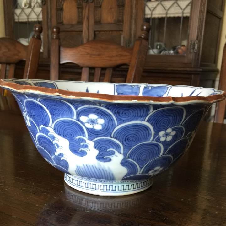 古伊万里 アンティーク 大明成化年製 大鉢 祝い鉢 食器