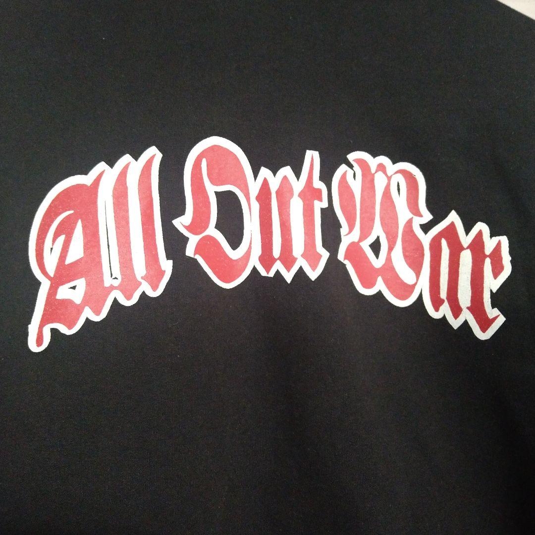 XL●All Out War パーカー 黒●JERZEES バンド フーディ