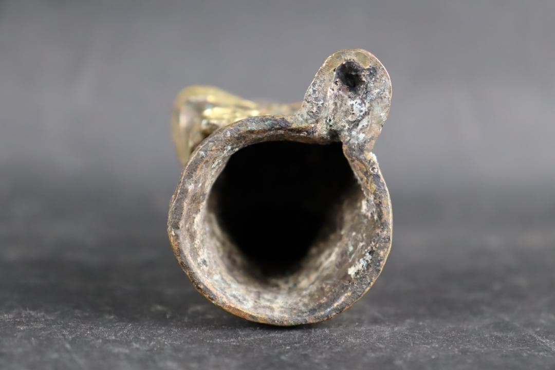 朝鮮仏教美術 銅製鍍金 弥勒菩薩半跏思惟像 11.5㎝ 時代古玩