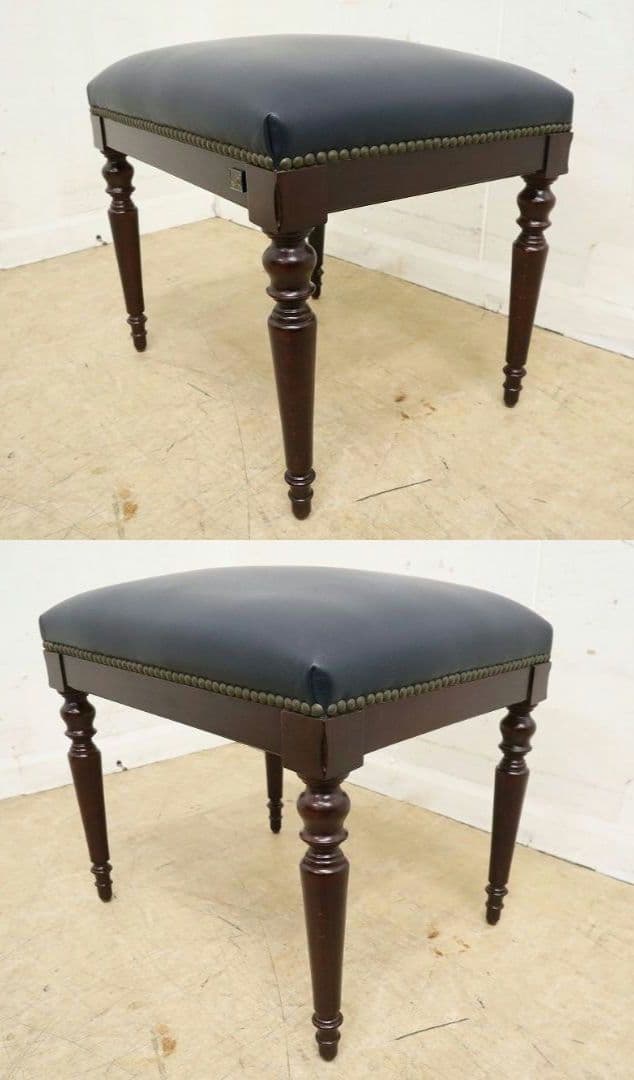 【英国スランバーランド】総革 スツール・チェア・オットマン・フランスベッド