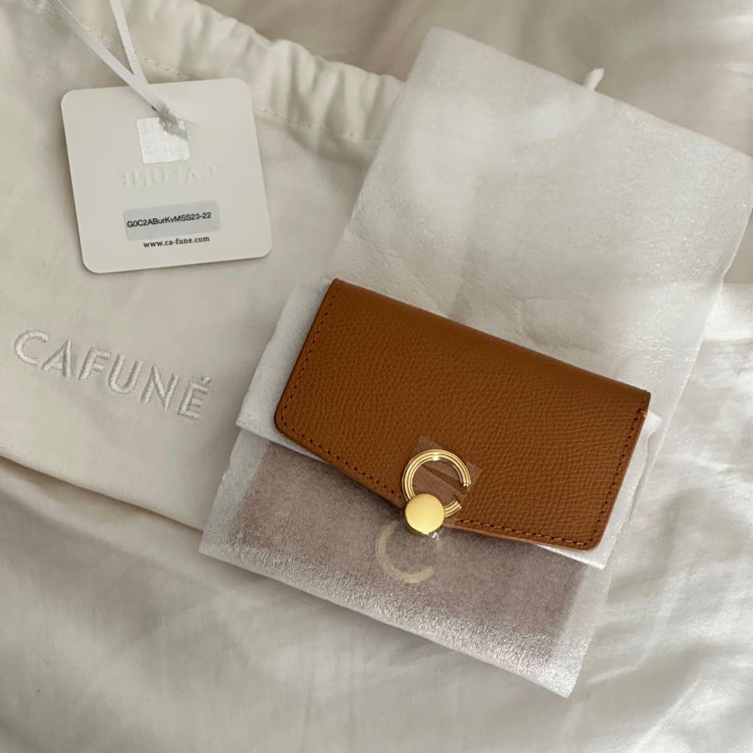 小物 CAFUNE / DOUBLE-C WALLET CAMEL