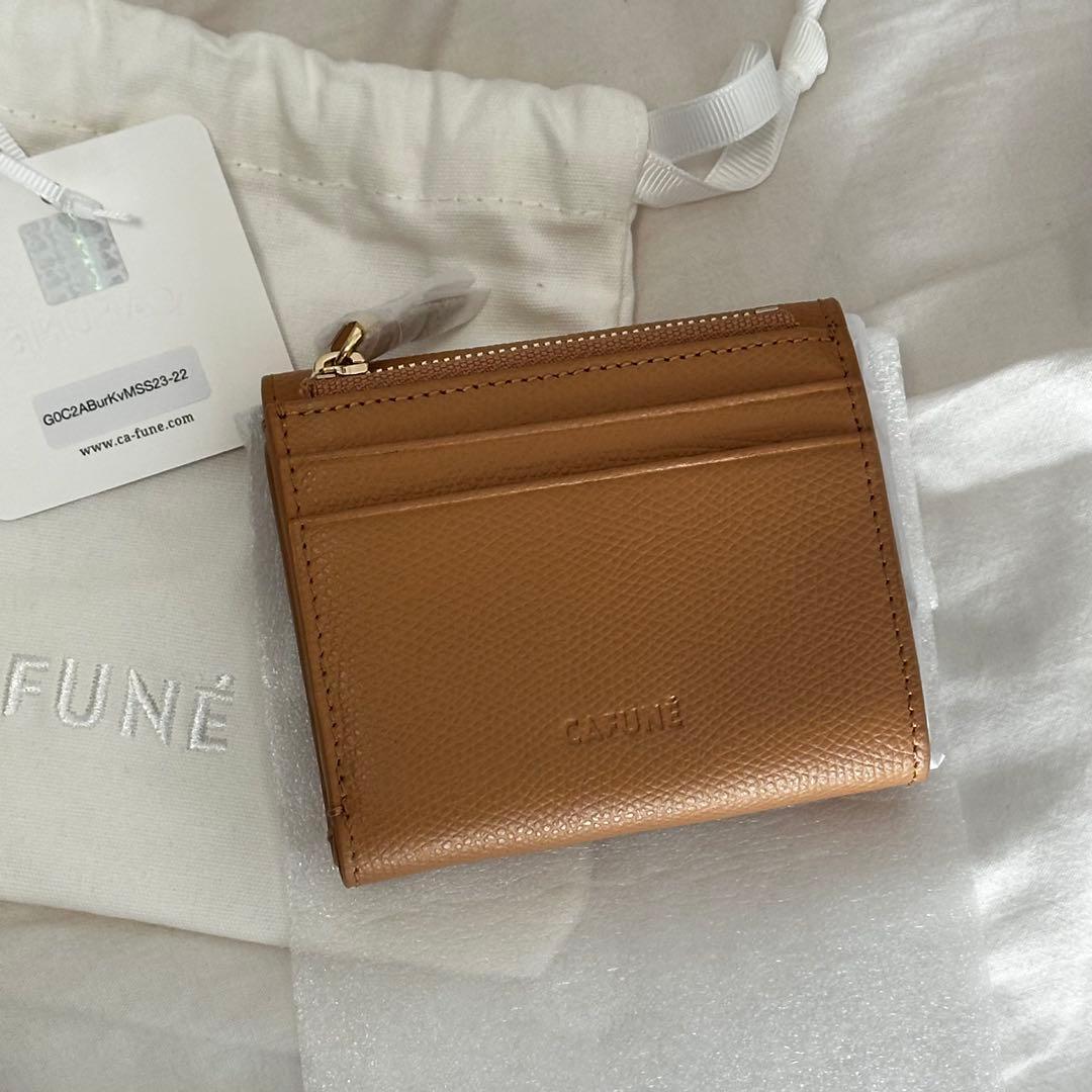 小物 CAFUNE / DOUBLE-C WALLET CAMEL