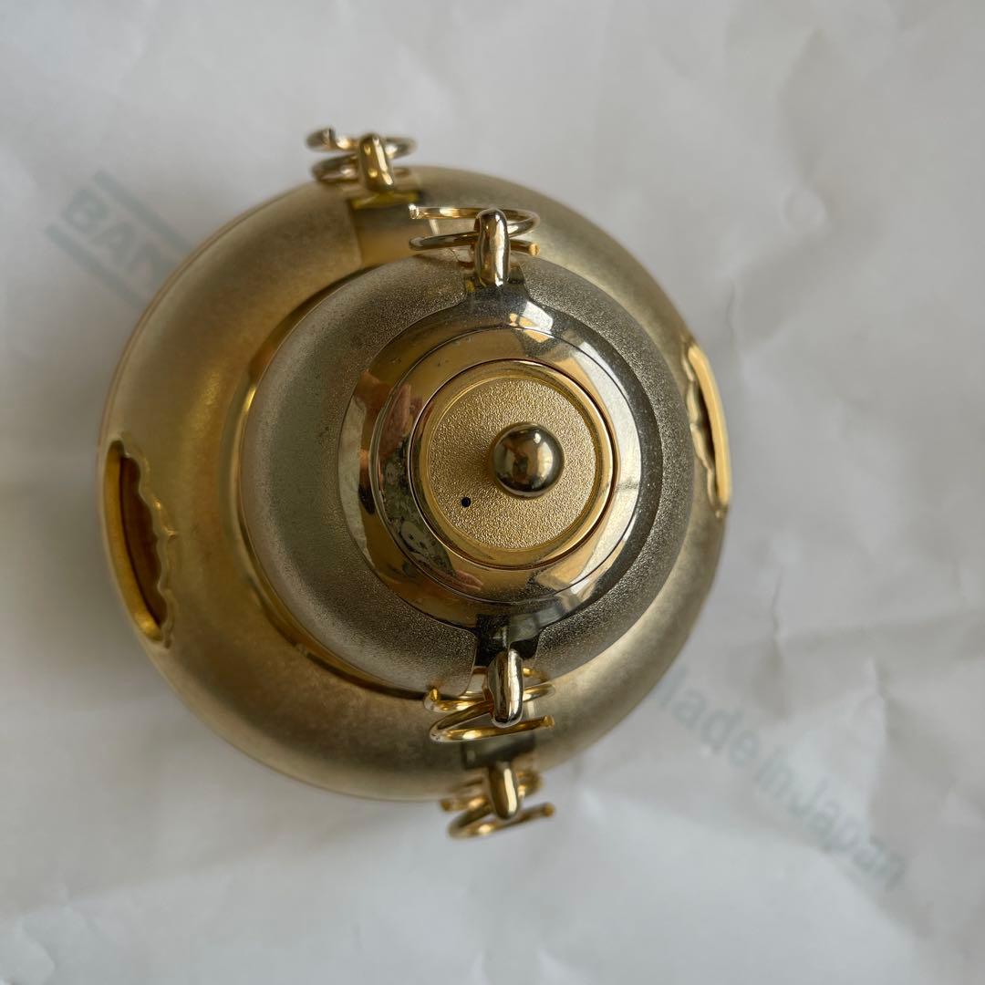 黃金茶釜 24KGP 香炉 銅鋳造インテリア　コレクション