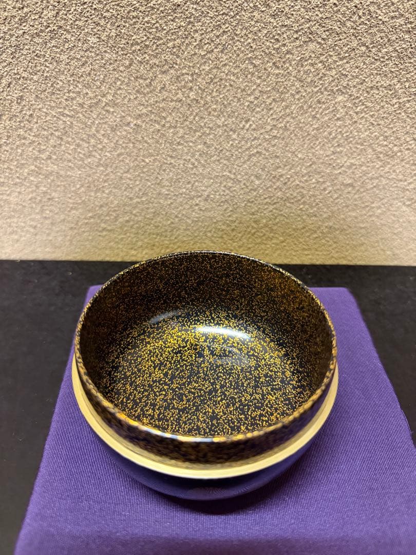 加賀蒔絵　村田百川　〆かざり蒔絵　平棗　共箱　 内梨地