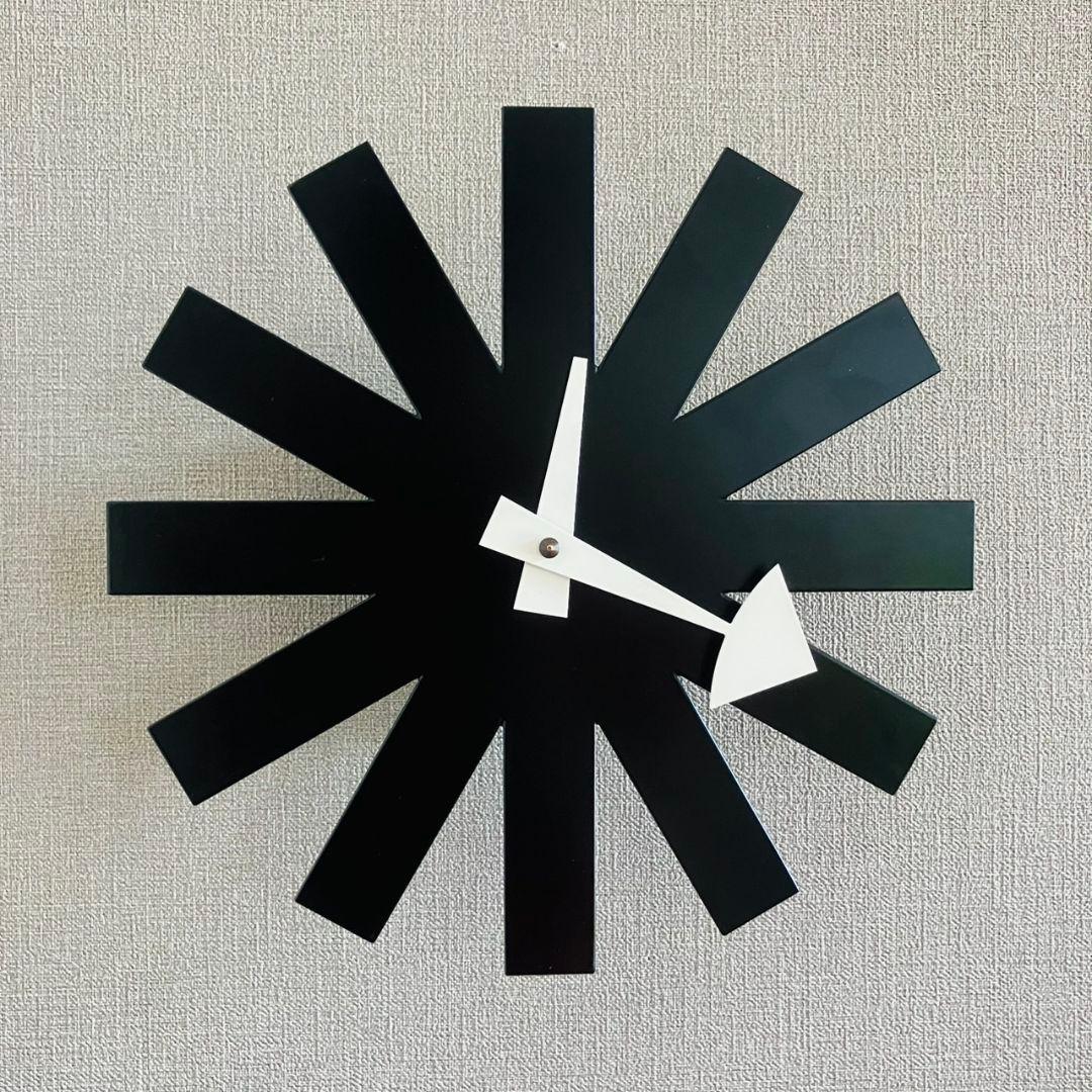 《正規品》ジョージ・ネルソン アスタリスククロック ヴィトラ《ブラック》