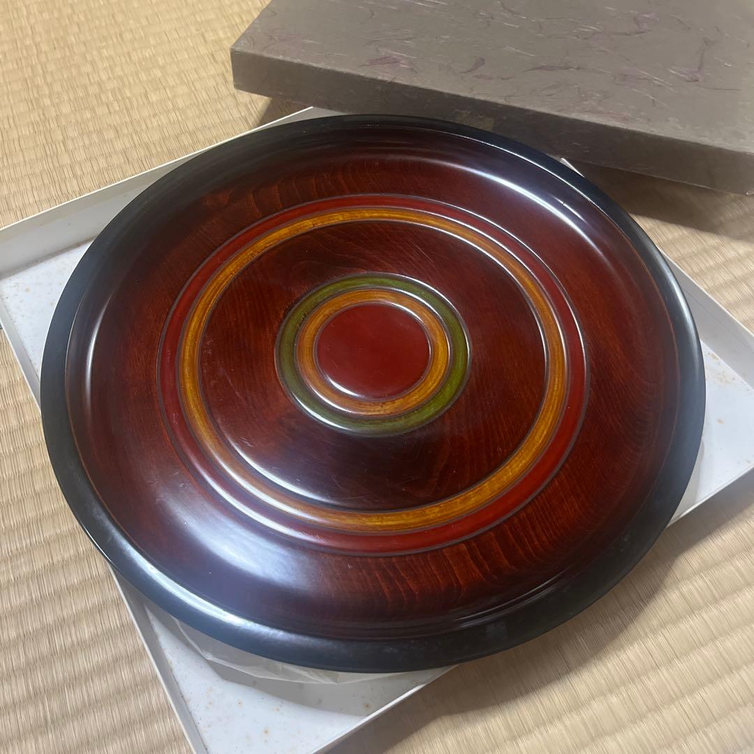 香川漆器　独楽塗　お盆