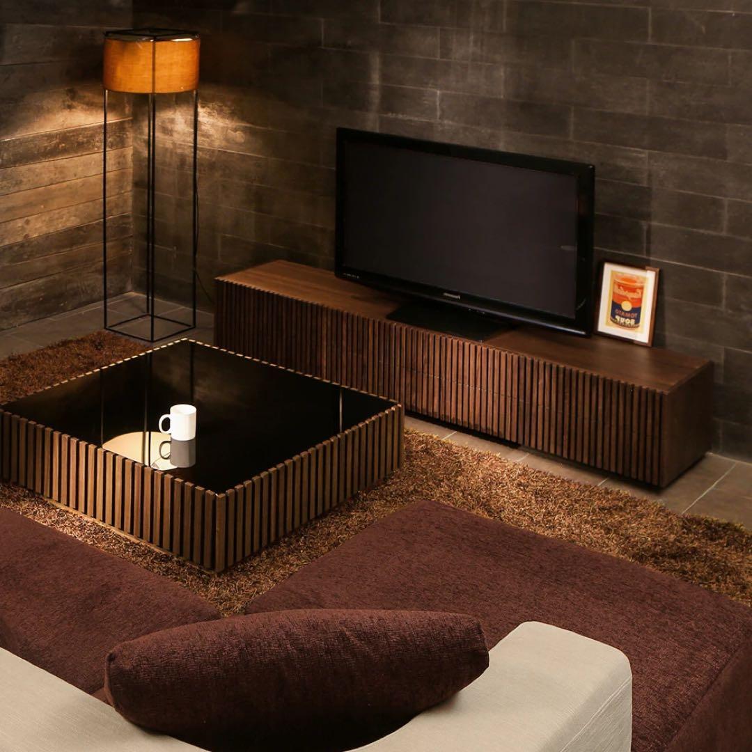 ARMONIA LUSSY2200木製 テレビ台 ブラウン