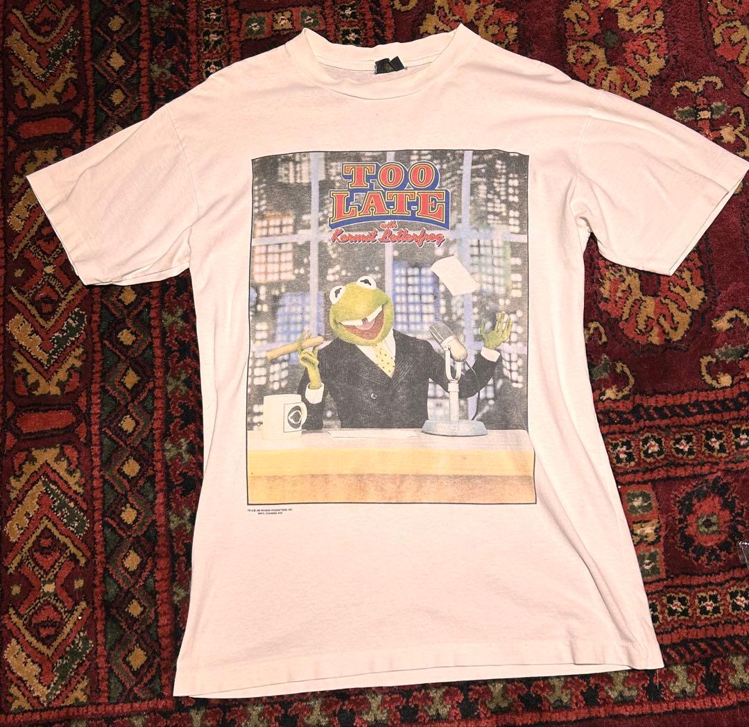 デルタ　90s/TOO LATE/Kermit/カーミット/Tシャツ/L