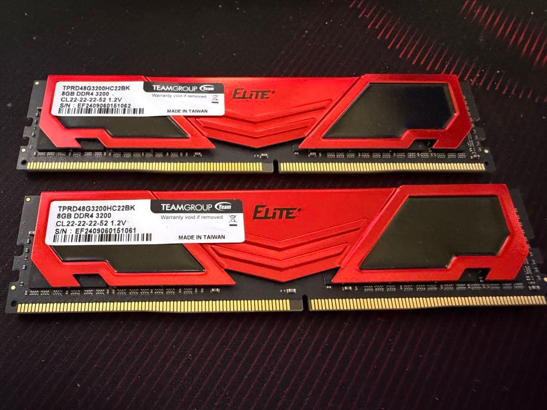 z*e様 DDR4 3200MHz 8GB メモリ 2枚 16GB
