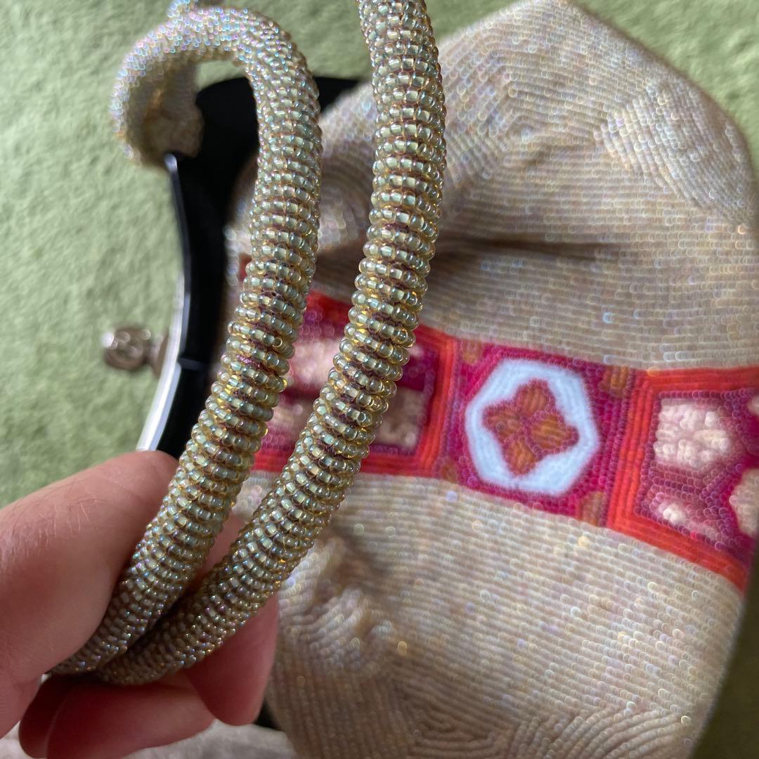 一点物 総ビジュー ビーズ バッグ ヴィンテージ アンティーク 和装 小物