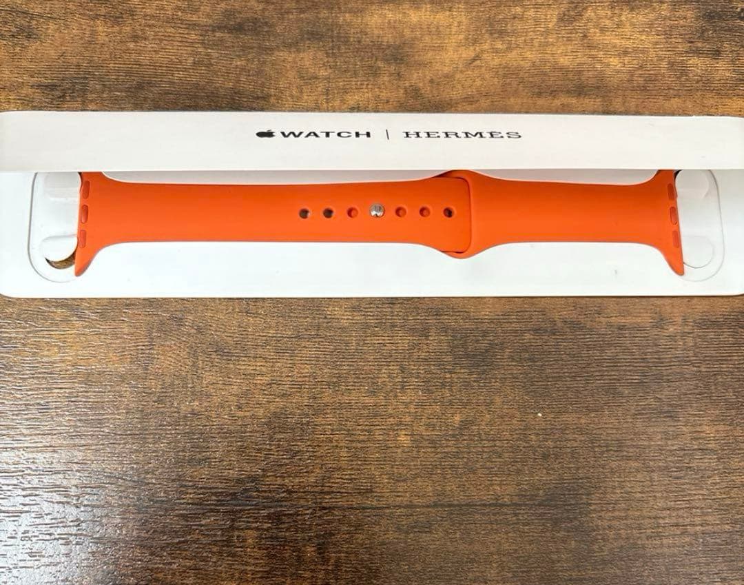 正規品Apple Watch エルメス　オレンジ　スポーツバンド　L 未使用