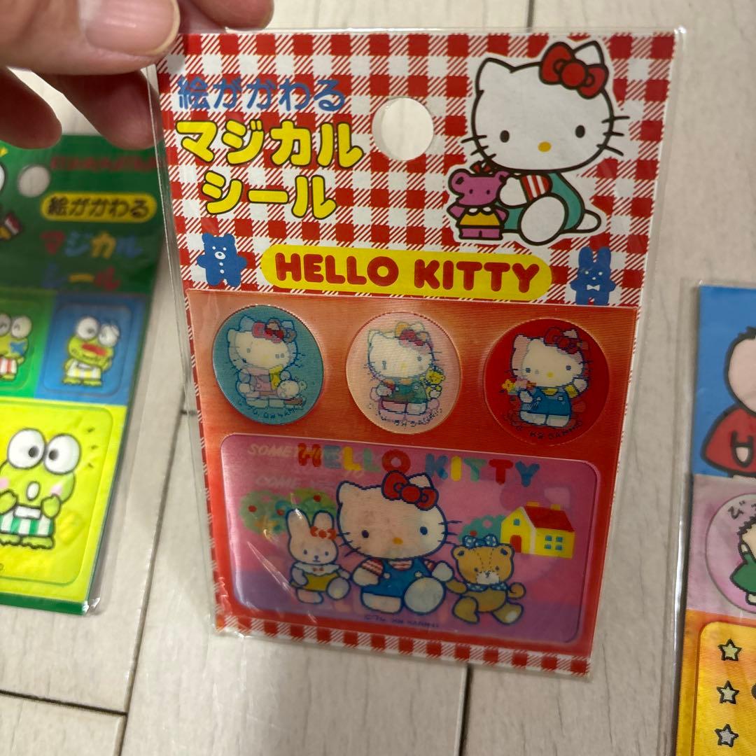 希少　みんなのたあ坊 ハローキティ マジカルシール 3パックセット