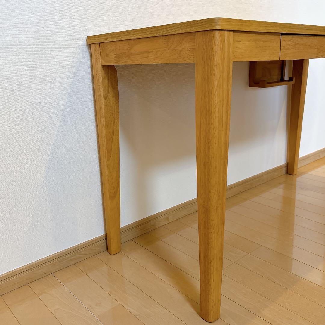 【美品】ベルメゾン パソコンデスク 木製 ナチュラル 学習机 120×50 cm