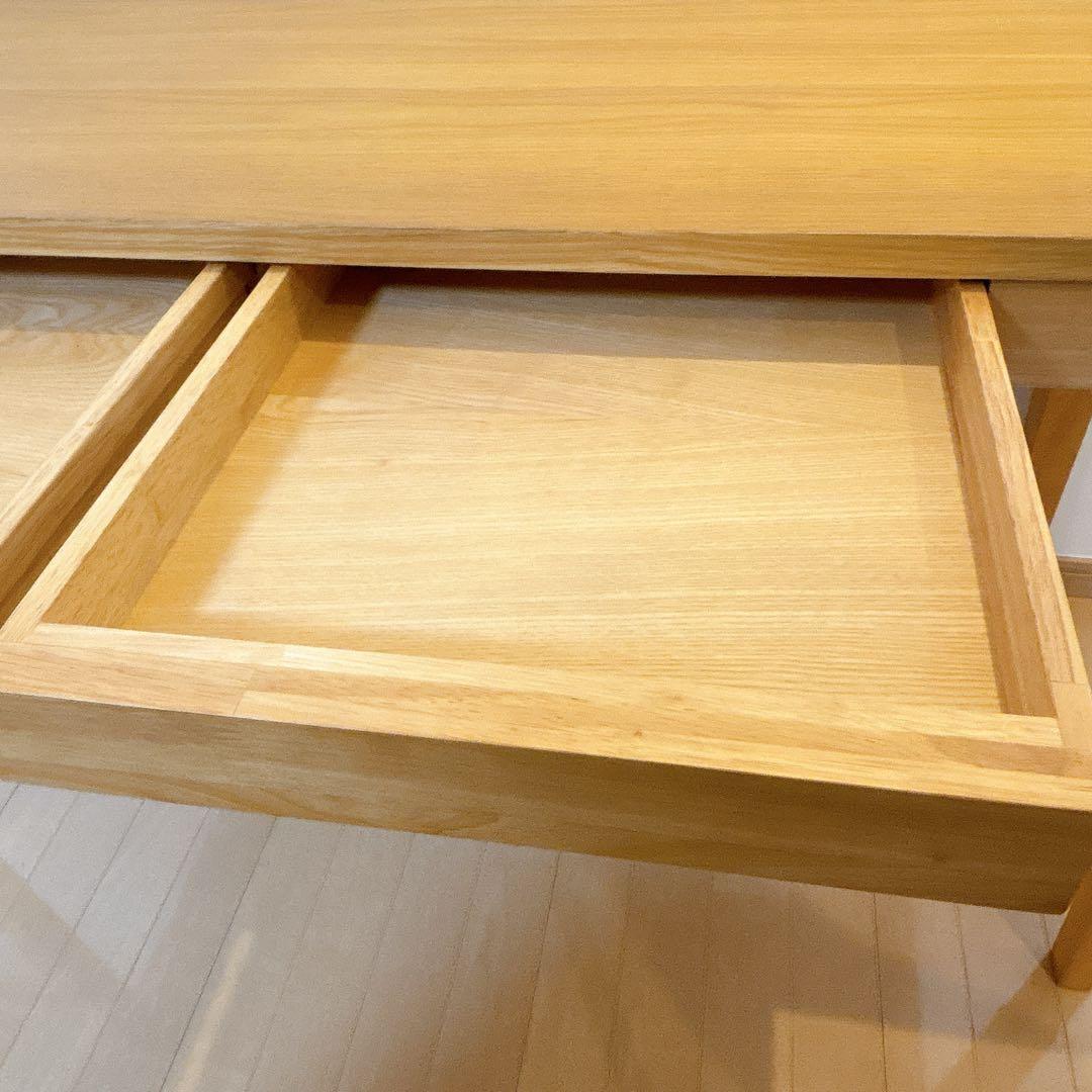 【美品】ベルメゾン パソコンデスク 木製 ナチュラル 学習机 120×50 cm