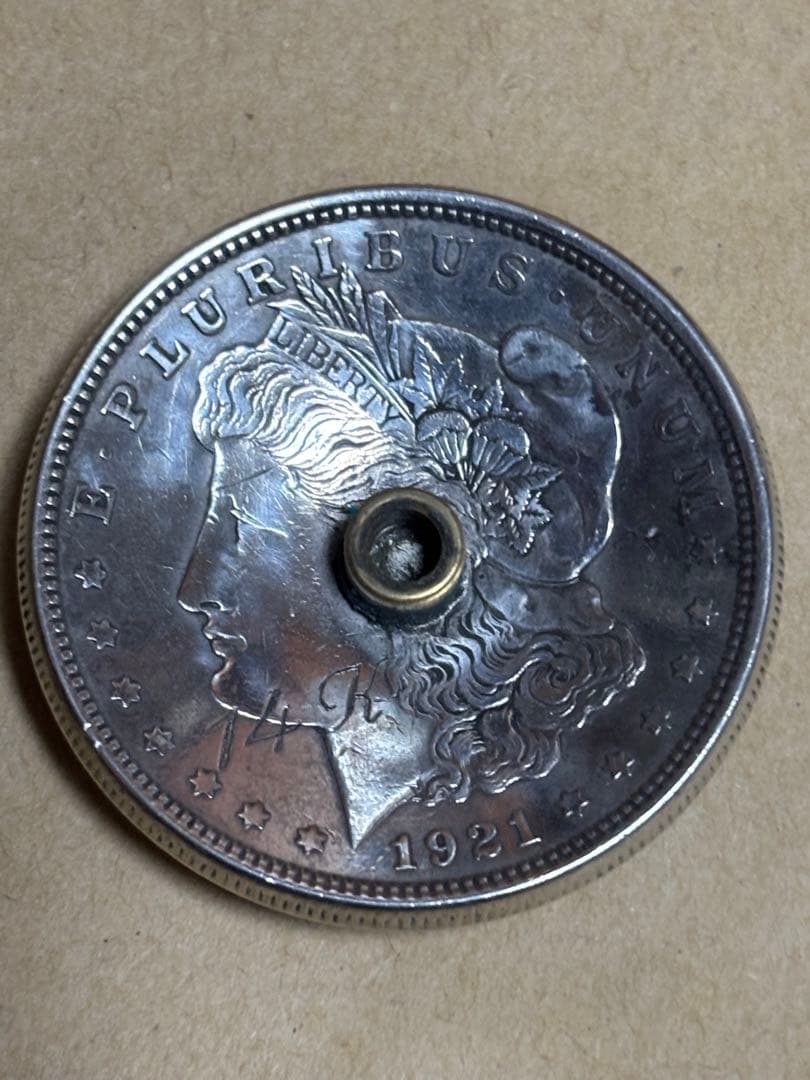 モルガンONE DOLLAR 14Kスターコンチョ