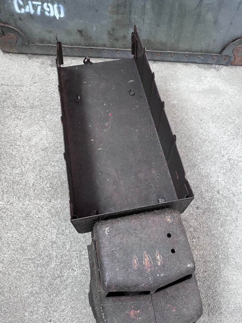 【antique】50'sミリタリー トイトラック TOY ブリキ