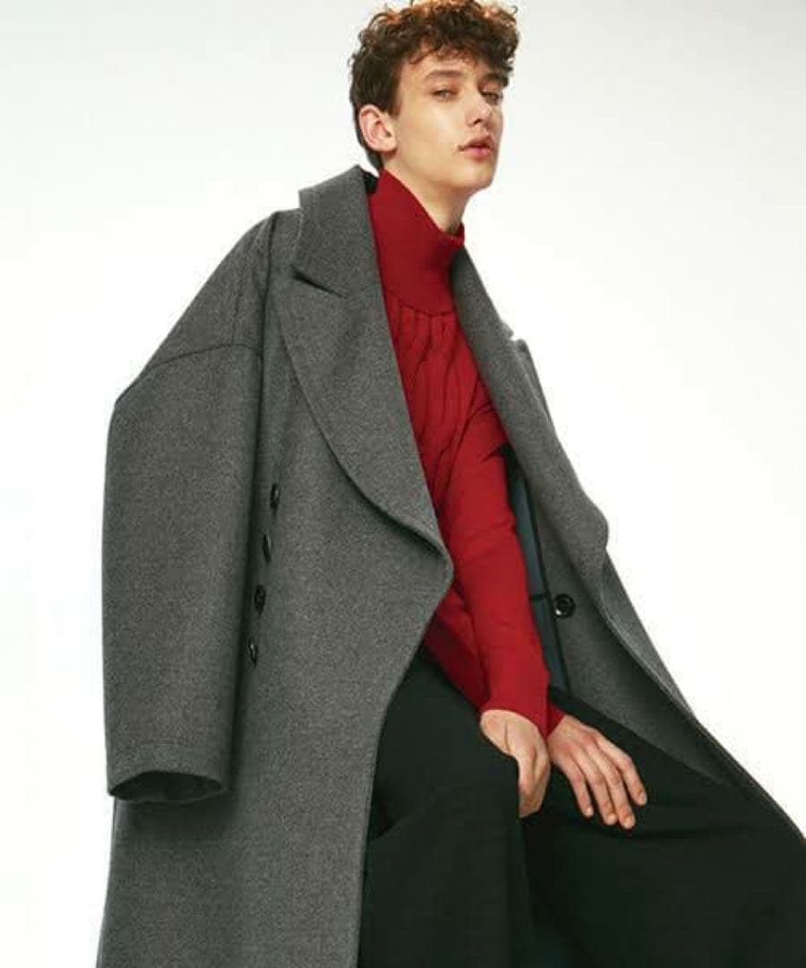 SHAREEF 16aw ウール カシミヤ ダブルフェイス ロング コート