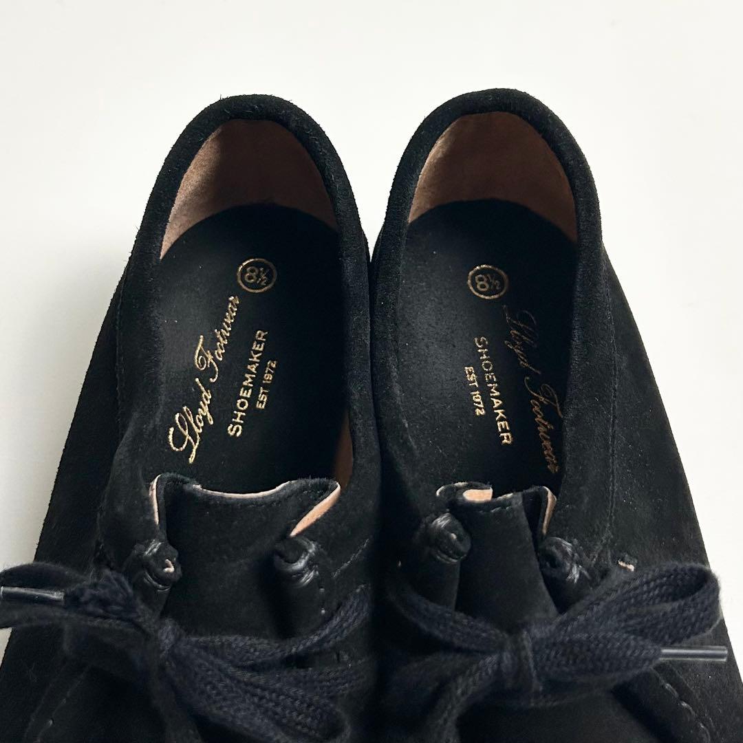 【極美品】Lloyd Footwear/ロイド/ブラックスエードモカシンシューズ