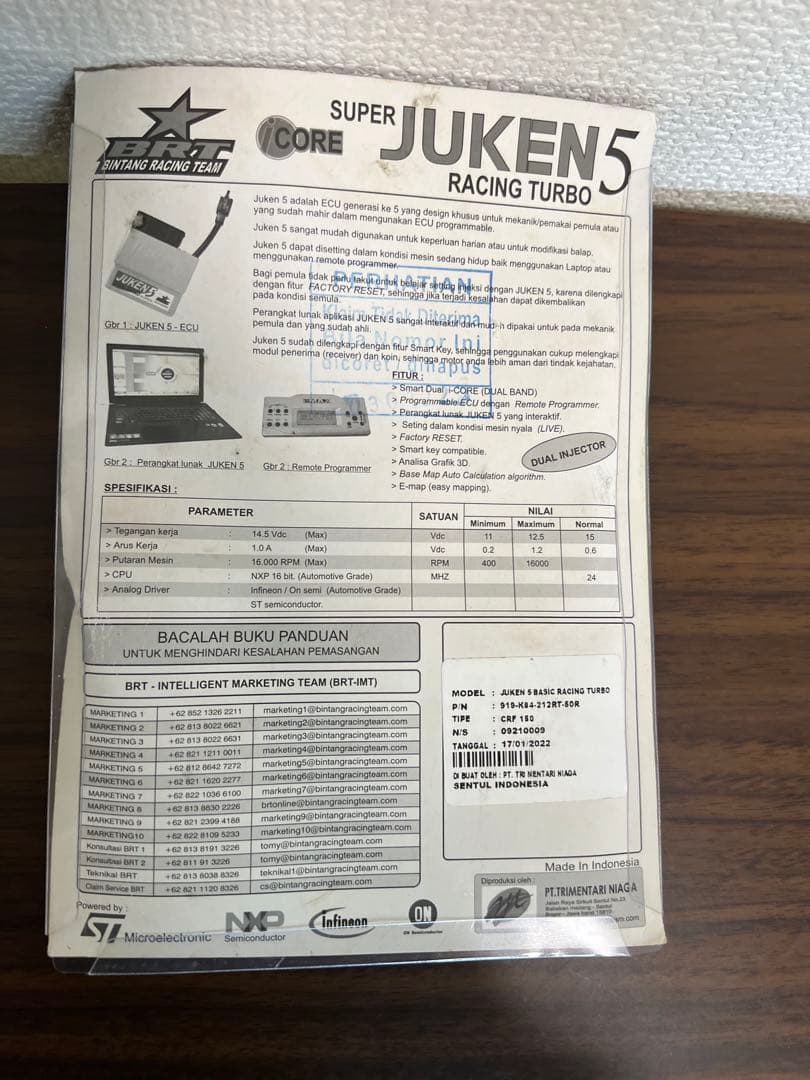 ホンダCRF150L JUKEN5 ECU