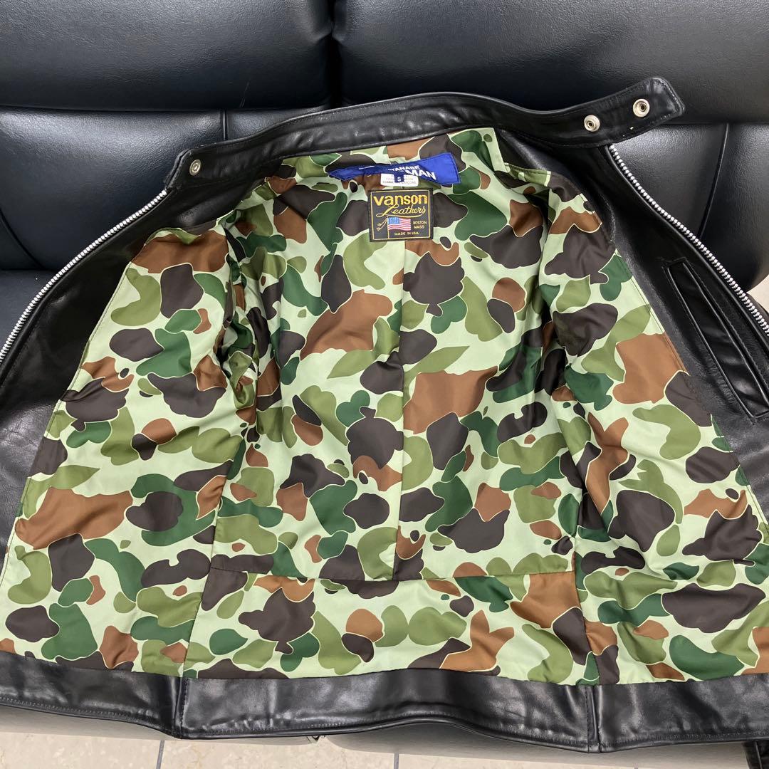 コムデギャルソン　ジュンヤワタナベ　マン バンソン　レザージャケット