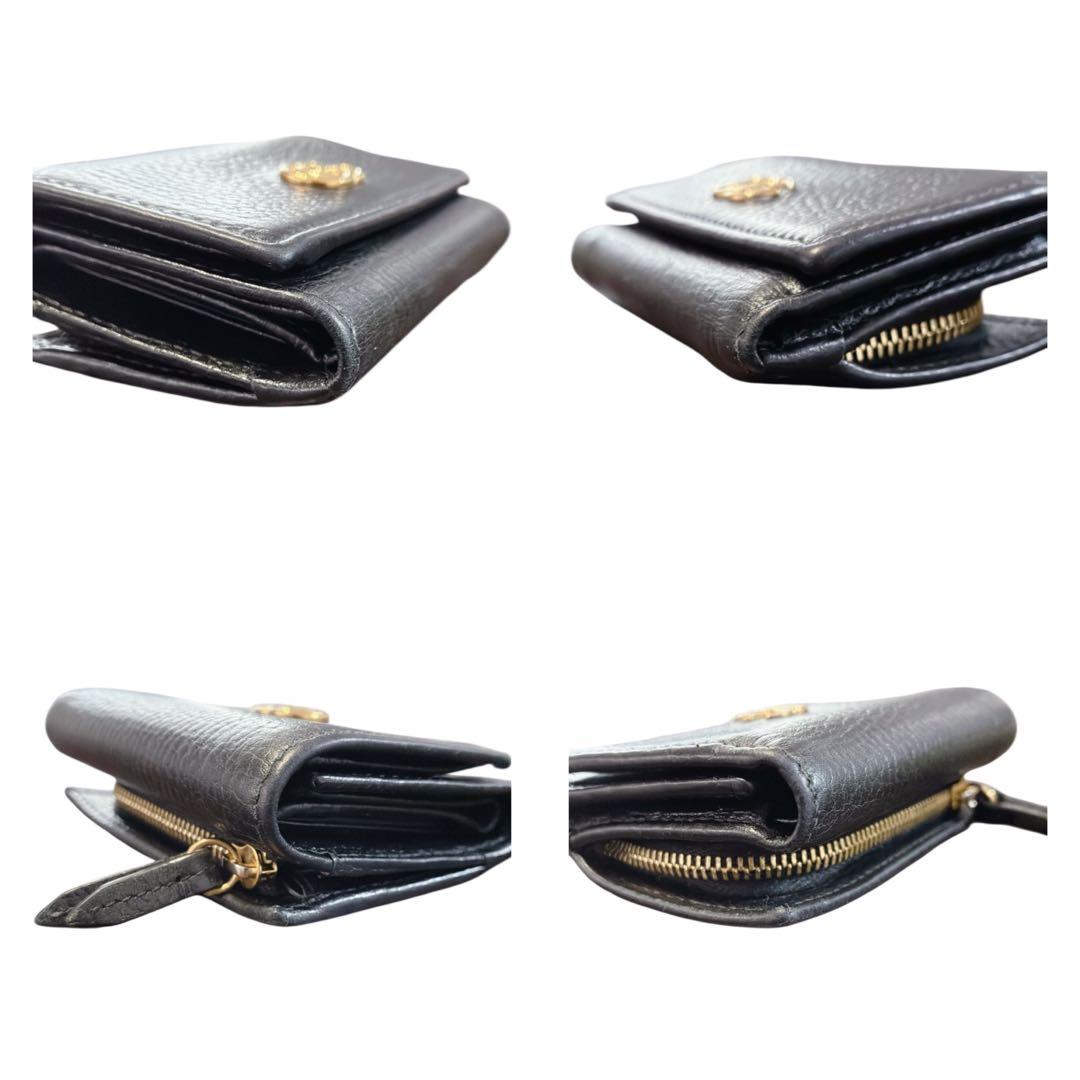 グッチ GUCCI GGマーモント コンパクトウォレットミニ　三つ折り財布レザー