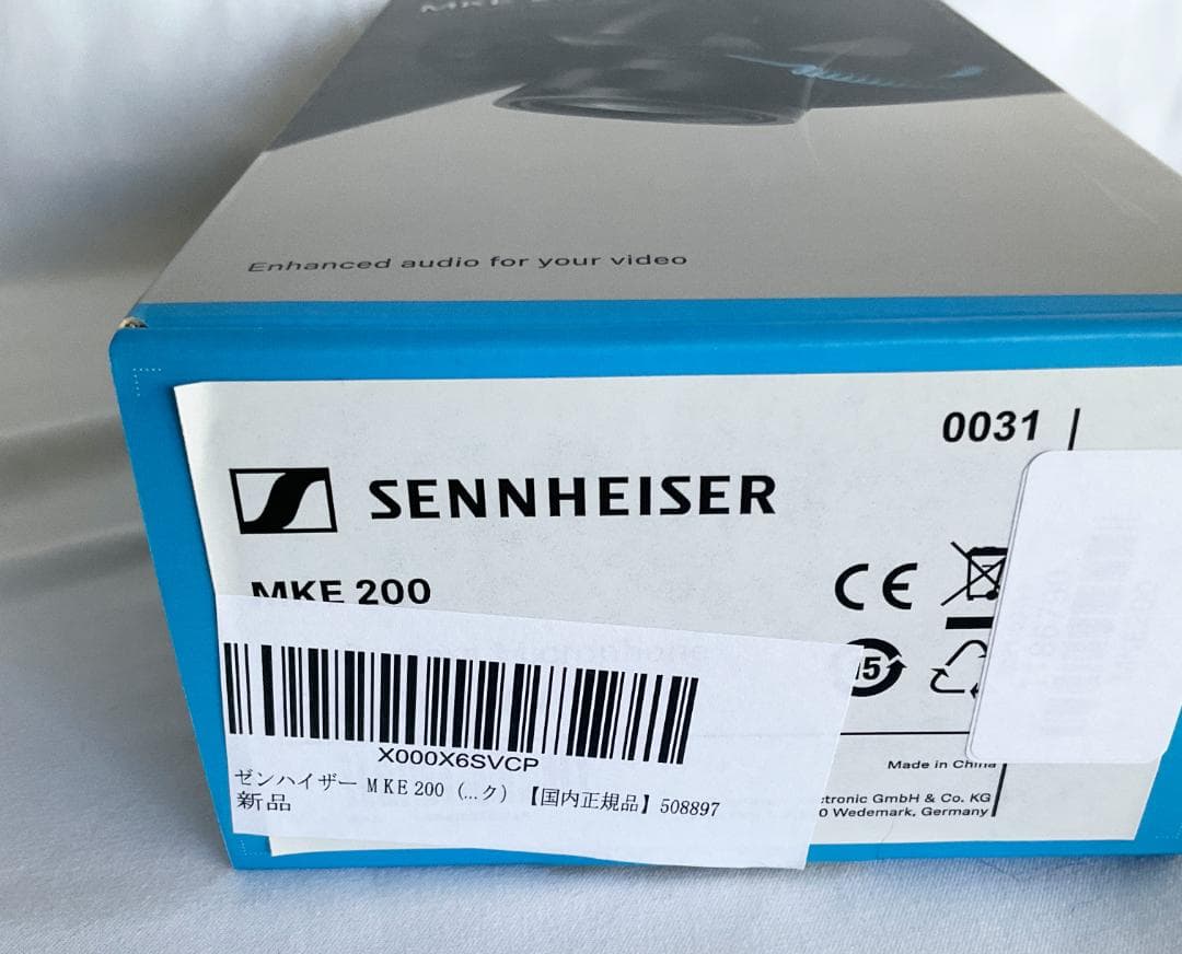美品◆Sennheiser ゼンハイザー MKE 200◆指向性オンカメラマイク