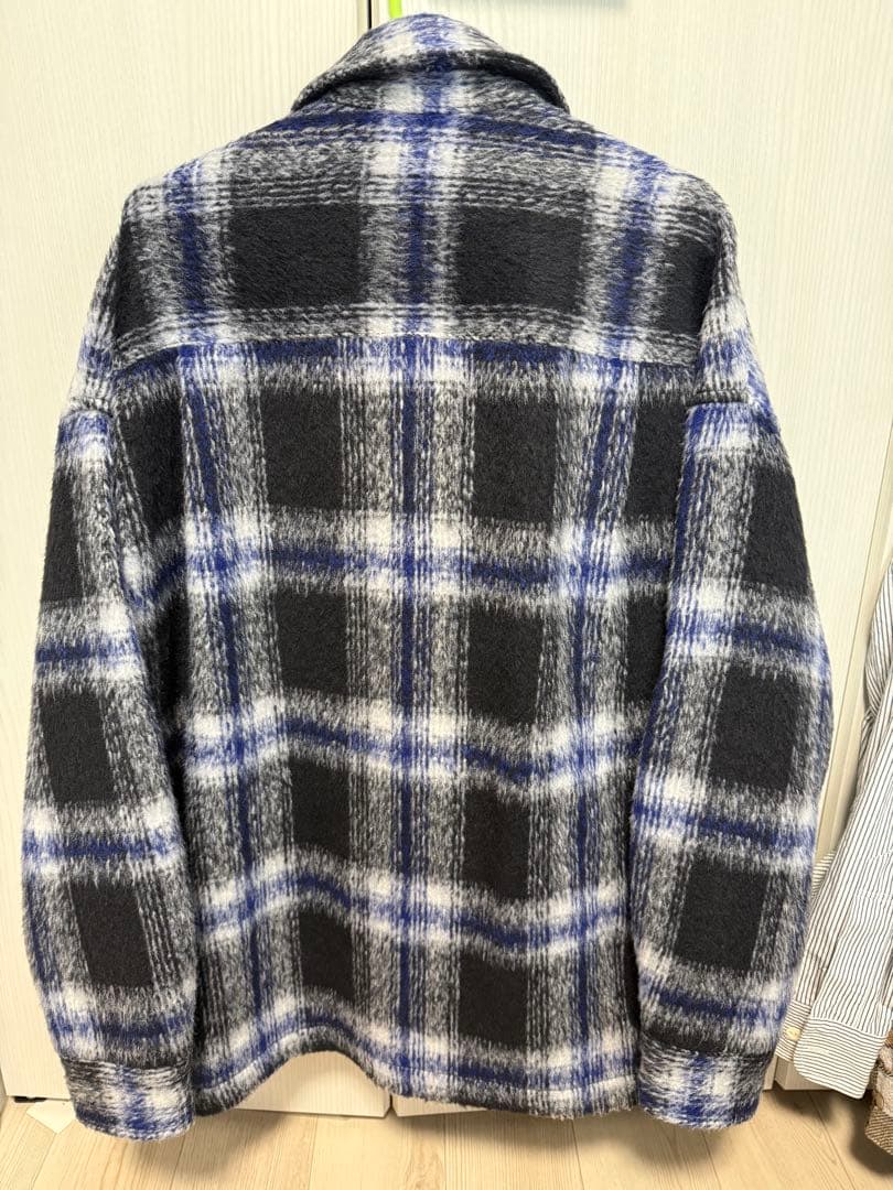 未使用モンキータイム　オンブレチェック　フリースメルトンCPO シャツジャケット