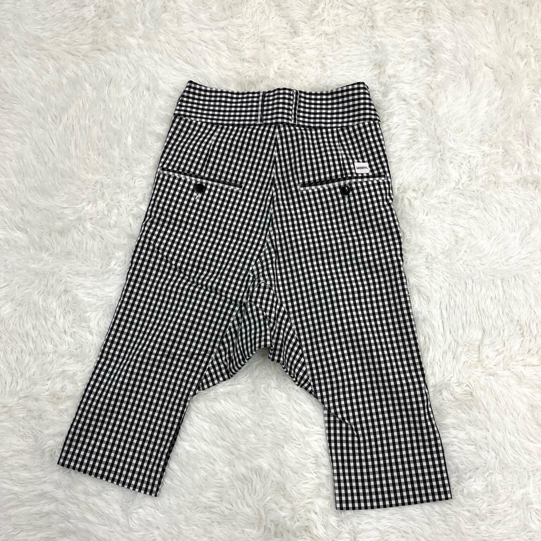 【美品】ガンリュウ・サルエルパンツ・ショートパンツ・ギンガムチェック・14SS