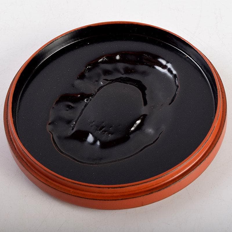 茶道具　根来塗　竹禪作　竹香合　共布共箱　Z　8906