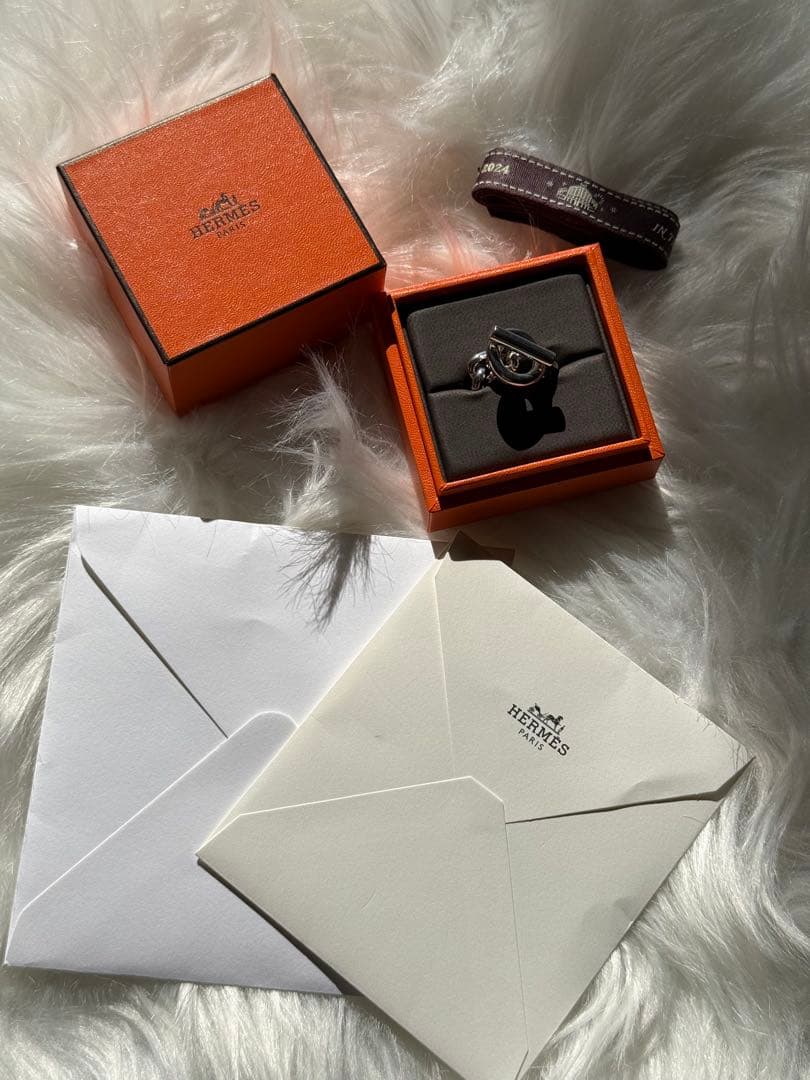 「最終値下げ」新品未使用エルメス リング クロワゼットGMシルバー 55号