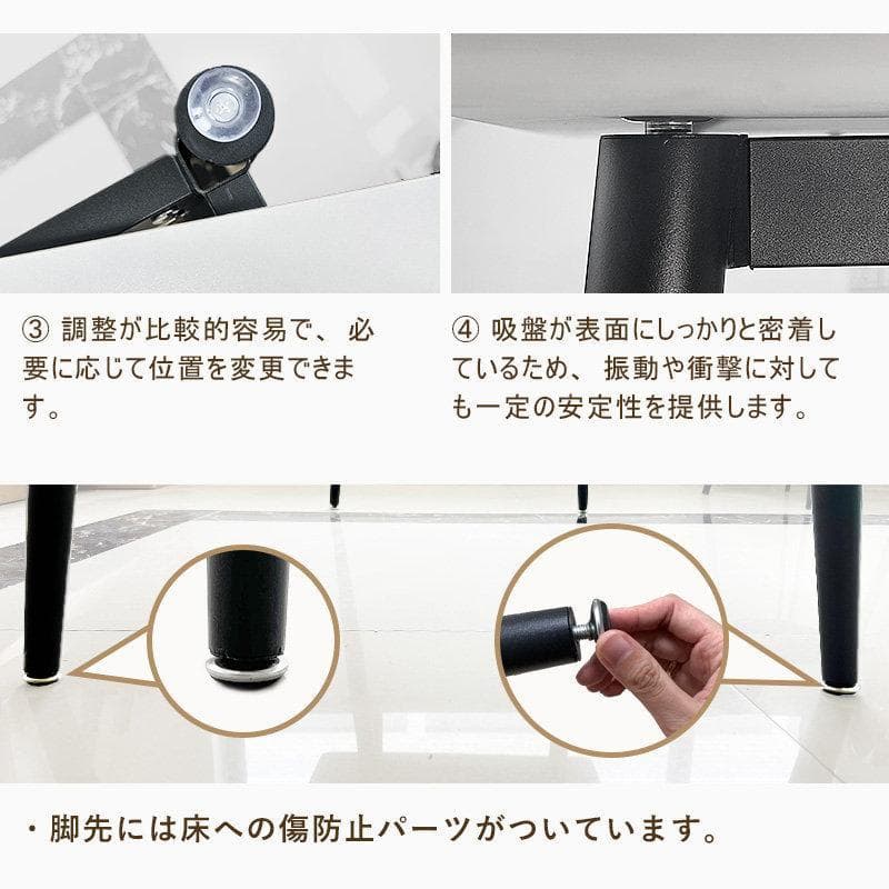 ゆりっこんす新品セラミックダイニングテーブル ホワイト160CM 高級感