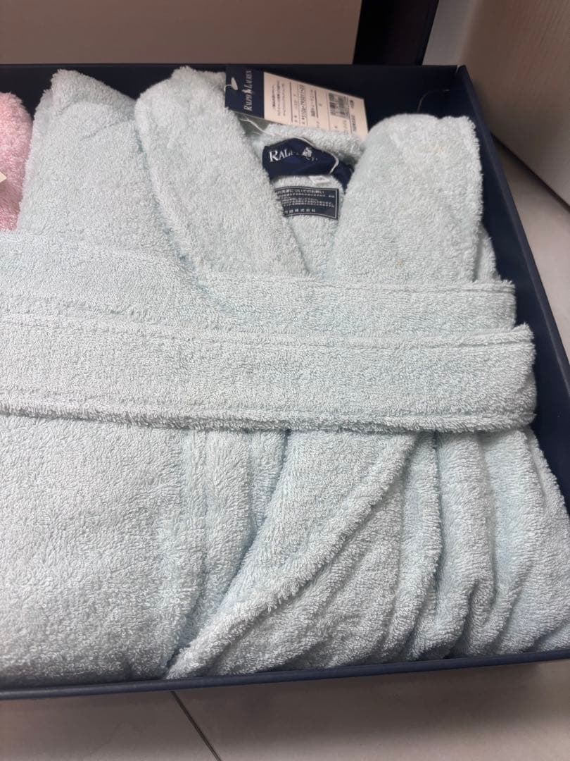 ラルフローレン　バスローブ　ブルー　ピンク　2点セット