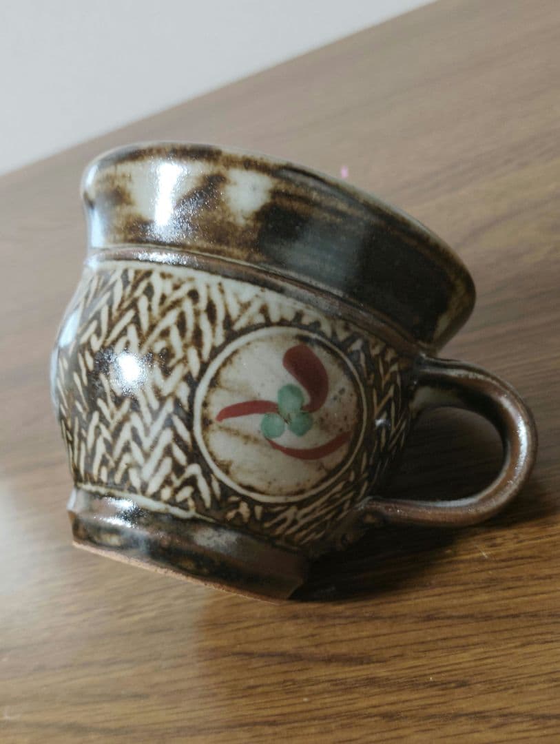 人間国宝　島岡達三　コーヒーカップ&ソーサー　珈琲碗