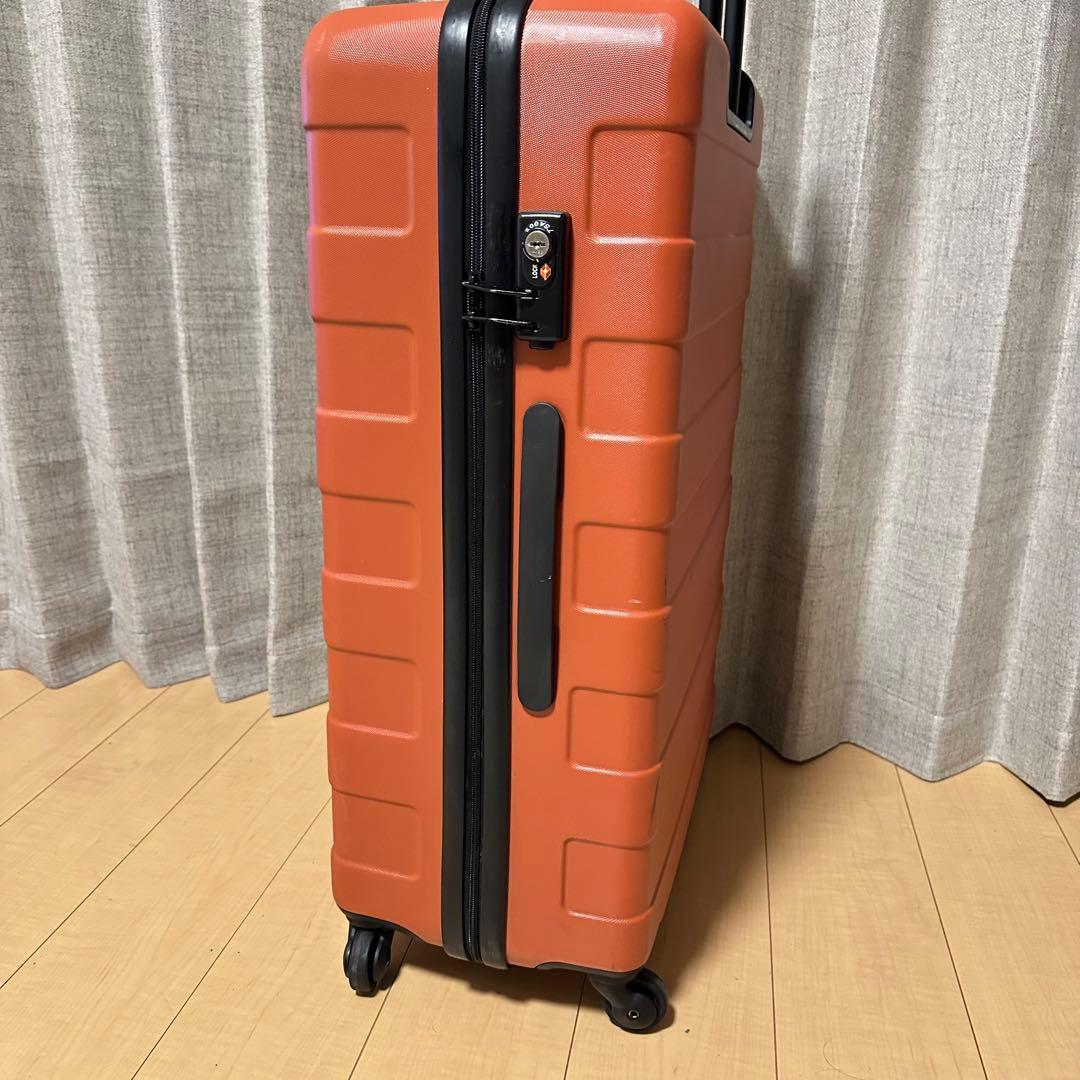 無印良品　キャリーケース　60L オレンジ系　大容量