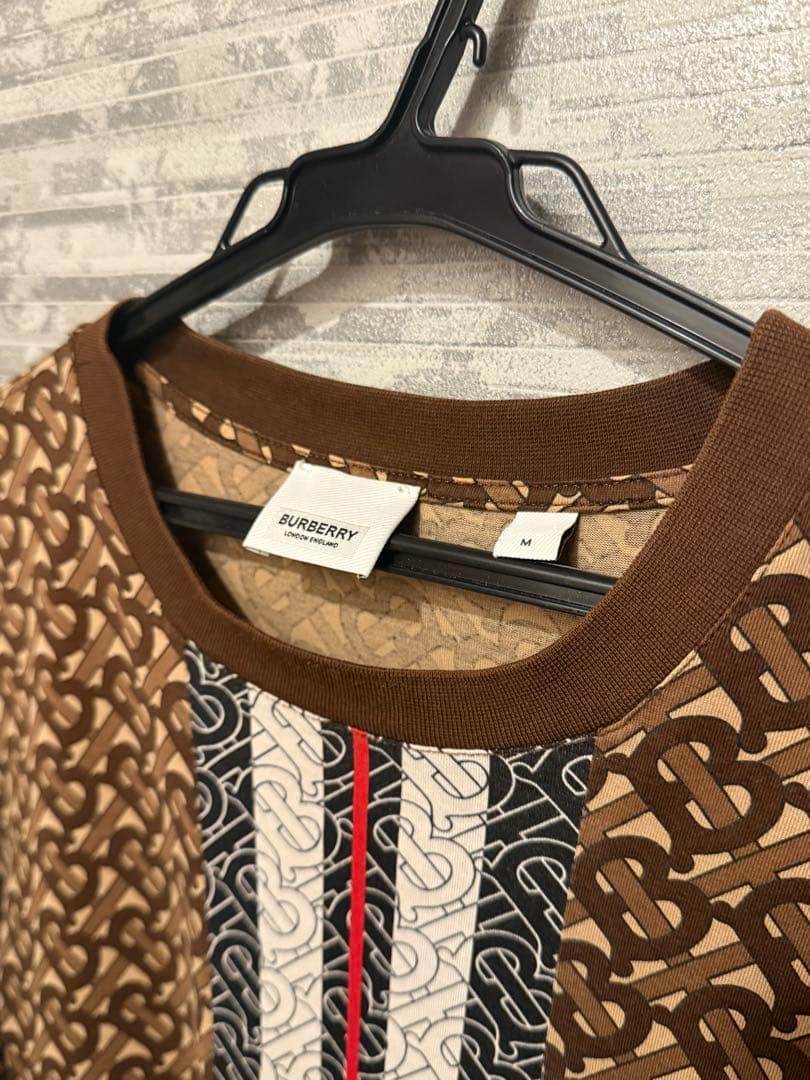 ね*˚様 Burberry バーバリー 23AWロゴプリントTシャツ Mサイズ