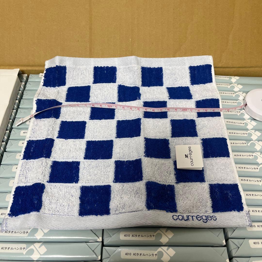 courrèges チェック柄 タオルハンカチ100枚