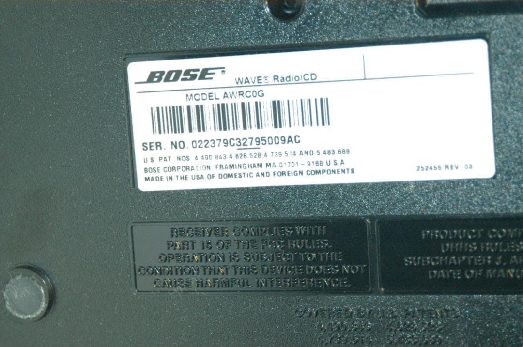 ♪【美良品】BOSE■CDラジオ■Wave Radio/CD AWRC0G■♪