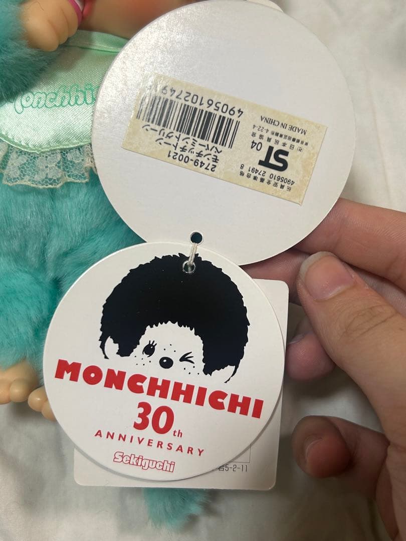 【希少品】モンチッチ 30周年トーンシリーズ ミントグリーンセキグチぬいぐるみ