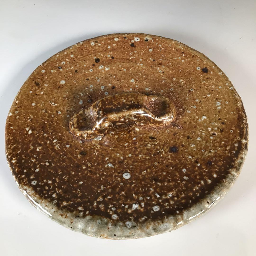 Ｎ４９３　水指　『信楽焼』『杉本忠(瑞峯)造』『胴締水指』　共箱　茶道具