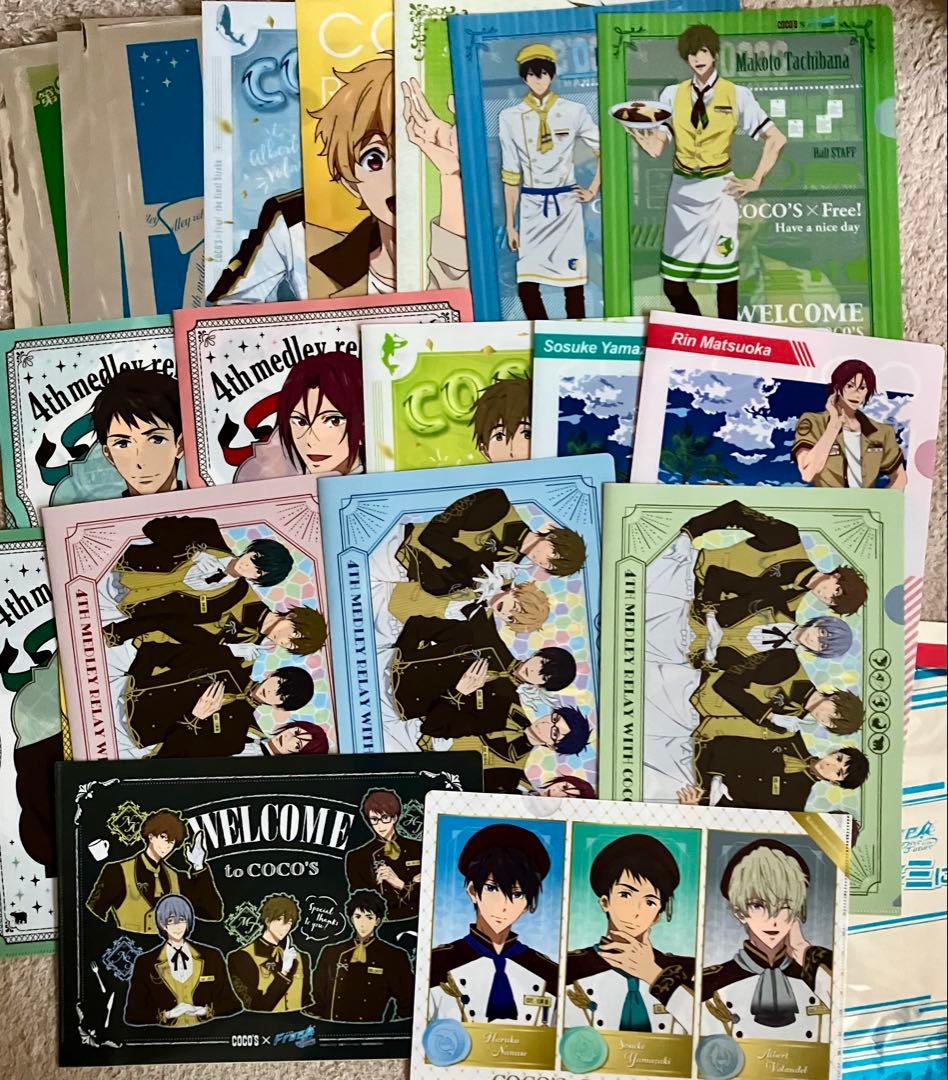 Free! クリアファイル、ポスター、フォトカホロなど、グッズまとめ売り